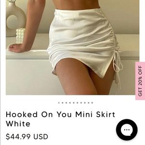 White Fox Boutique White Mini Skirt